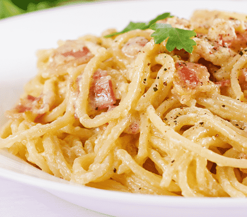 Enkel pasta carbonara - Recept 