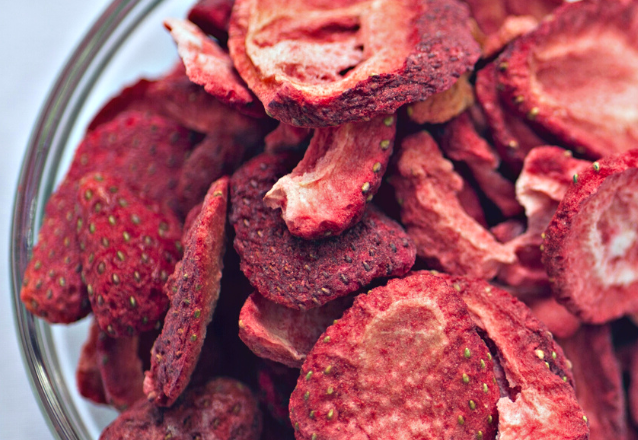 Torkade jordgubbar i ugn – Recept